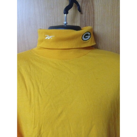 GREEN BAY PACKERS  Men's XL Yellow Turtleneck - Picture 2 of 4
